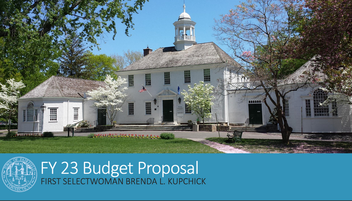 Fairfield First Selectwoman Presents Budget