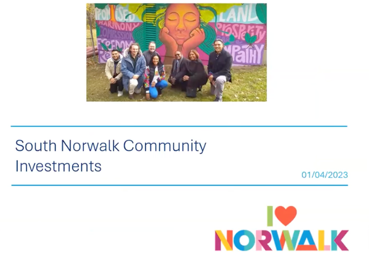 An image that says "South Norwalk Community Investments"